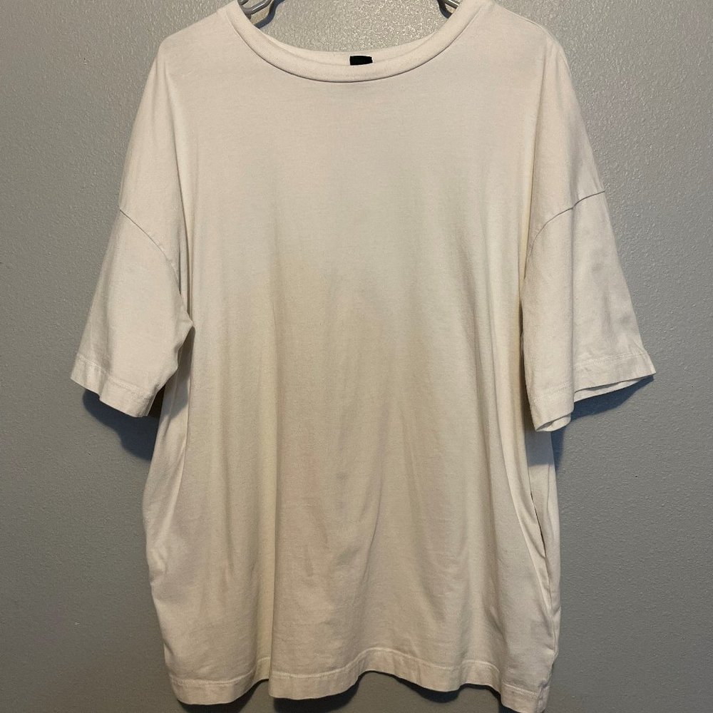 Wild Fable M/L Off-White Oversized Shirt with Pockets